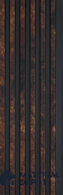 Wooden Look PN 00649 8 ft x 4.8 inch Charcoal Panel - 11 mm | Suitable for Feature Wall, TV Unit & Living Room | Width is Subjected to 5% Variation