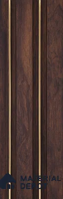 Wooden Look PN 00673 9.5 ft x 4.8 inch Charcoal Panel - 11 mm | Suitable for Feature Wall, TV Unit & Living Room | Width is Subjected to 5% Variation