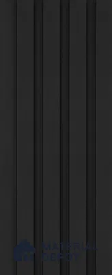 Graphite Black Plain Colour Look PN 03396 9.5 ft x 4.8 inch Charcoal Panel - 11 mm | Suitable for Feature Wall, TV Unit & Living Room | Width is Subjected to 5% Variation