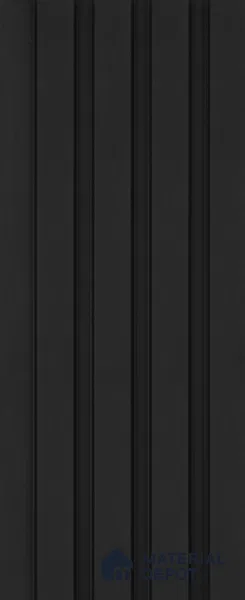 Graphite Black Plain Colour Look PN 03396 9.5 ft x 4.8 inch Charcoal Panel - 11 mm | Suitable for Feature Wall, TV Unit & Living Room | Width is Subjected to 5% Variation