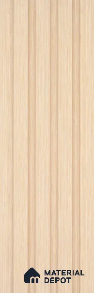 Brown Wooden Louver PN 03397 9.5 ft x 4.8 inch Charcoal Panel - 11 mm | Suitable for Feature Wall, TV Unit & Living Room | Width is Subjected to 5% Variation