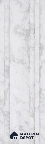 Dove Grey Marble Look PN 03555 9.5 ft x 4.7 inch Charcoal Panel - 12 mm | Suitable for Feature Wall, TV Unit & Living Room | Width is Subjected to 5% Variation