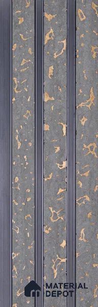 Silver Grey Luxury Look PN 03558 9.5 ft x 4.8 inch Charcoal Panel - 11 mm | Suitable for Feature Wall, TV Unit & Living Room | Width is Subjected to 5% Variation