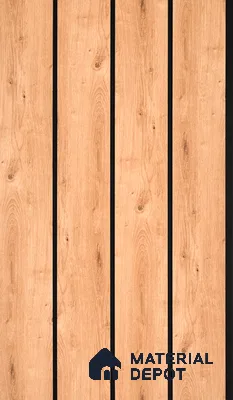 Wooden Look PN 05555 9.5 ft x 12 inch Charcoal Panel - 6 mm | Suitable for Feature Wall, TV Unit & Living Room | Width is Subjected to 5% Variation