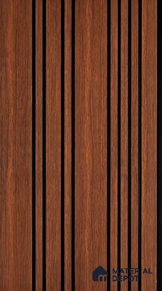 Wooden Look PN 05559 9.5 ft x 12 inch Charcoal Panel - 6 mm | Suitable for Feature Wall, TV Unit & Living Room | Width is Subjected to 5% Variation