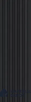 Graphite Black Plain Colour Look PN 05654 8 ft x 4.8 inch Charcoal Panel - 11 mm | Suitable for Feature Wall, TV Unit & Living Room | Width is Subjected to 5% Variation