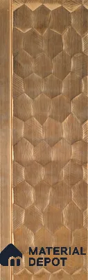Geometric Louver PN 06075 9.5 ft x 4.7 inch Charcoal Panel - 7 mm | Suitable for Feature Wall, TV Unit & Living Room | Width is Subjected to 5% Variation
