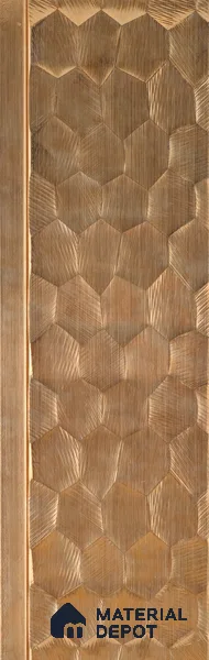 Geometric Louver PN 06075 9.5 ft x 4.7 inch Charcoal Panel - 7 mm | Suitable for Feature Wall, TV Unit & Living Room | Width is Subjected to 5% Variation