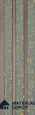Steel Grey Luxury Look PN 06076 9.5 ft x 4.6 inch Charcoal Panel - 8 mm | Suitable for Feature Wall, TV Unit & Living Room | Width is Subjected to 5% Variation
