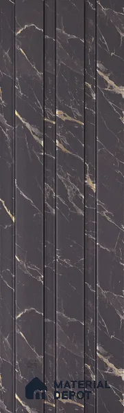 Graphite Grey Marble Look PN 06085 9.5 ft x 4.6 inch Charcoal Panel - 8 mm | Suitable for Feature Wall, TV Unit & Living Room | Width is Subjected to 5% Variation