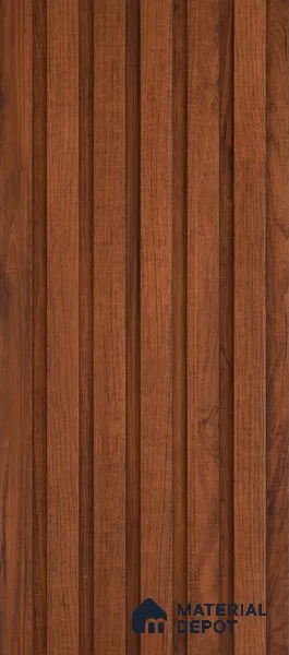 Wooden Look PN 06539 8 ft x 0.4 inch Charcoal Panel - 11 mm | Suitable for TV Unit, Living Room & Bedroom | Width is Subjected to 5% Variation