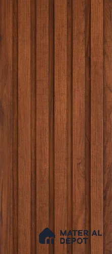 Brown Wood Look PN 06539 8 ft x 0.025 ft Louver - 11 mm | Suitable for TV Unit, Wardrobe, Kitchen Cabinets