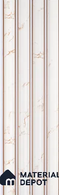 PN 06802 8 ft x 5 inch Charcoal Louvers/Panels - 12 mm