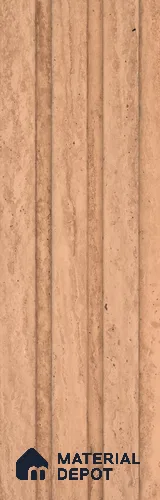 PN 06848 9.2 ft x 5 inch Charcoal Louvers/Panels - 12 mm