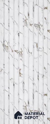 PN 06904 8 ft x 6 inch Charcoal Louvers/Panels - 6 mm