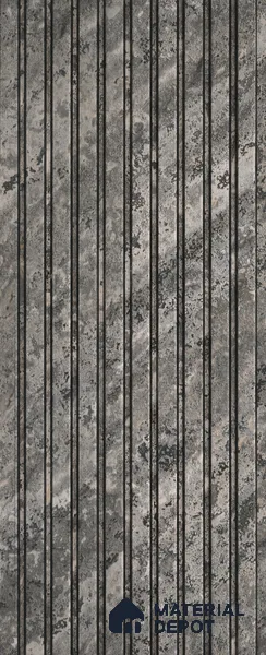 Steel Grey Marble Look PN 06905 8 ft x 6 inch Charcoal Panel - 6 mm | Suitable for Living Room, Bedroom & TV Cabinet | Width is Subjected to 5% Variation