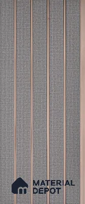 PN 06938 8 ft x 6 inch Charcoal Louvers/Panels - 6 mm