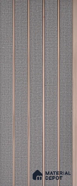 PN 06938 8 ft x 6 inch Charcoal Louvers/Panels - 6 mm