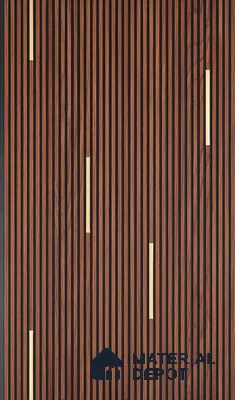 Wooden Look PN 07016 9.5 ft x 12 inch Charcoal Panel - 6 mm | Suitable for Feature Wall, TV Unit & Living Room | Width is Subjected to 5% Variation