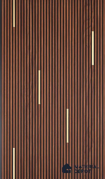 Wooden Look PN 07016 9.5 ft x 12 inch Charcoal Panel - 6 mm | Suitable for Feature Wall, TV Unit & Living Room | Width is Subjected to 5% Variation