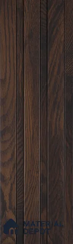 Brown Wooden Look Charcoal Louver/Panel 9.5 ft x 4.6 inch - 8 mm | Ideal for Feature Wall, Living Room, Bedroom, Home, TV Unit | PN 07063