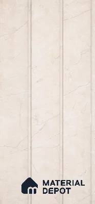 Almond Cream Marble Look PN 07064 9.5 ft x 9.8 inch Charcoal Panel - 10 mm | Suitable for Feature Wall, TV Unit & Living Room | Width is Subjected to 5% Variation
