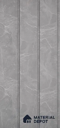 Grey Stone Look Charcoal Louver/Panel 9.5 ft x 9.8 inch - 10 mm | Ideal for Feature Wall, Living Room, Bedroom, Home, TV Unit | PN 07065