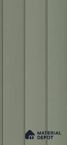 Black Plain Colour Look Charcoal Louver/Panel 9.5 ft x 9.8 inch - 10 mm | Ideal for Feature Wall, Living Room, Bedroom, Home, TV Unit | PN 07068