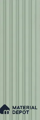 Green Plain Colour Look Charcoal Louver/Panel 9.5 ft x 4.9 inch - 10 mm | Ideal for Feature Wall, Living Room, Bedroom, Home, TV Unit | PN 07073