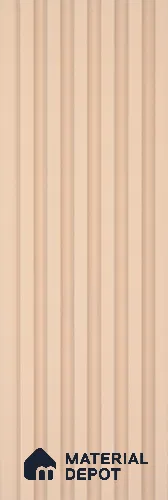 Cream Plain Colour Look Charcoal Louver/Panel 9.5 ft x 4.9 inch - 10 mm | Ideal for Feature Wall, Living Room, Bedroom, Home, TV Unit | PN 07075
