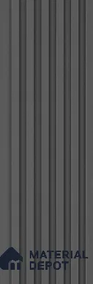 Graphite Grey Plain Colour Look PN 07077 9.5 ft x 4.9 inch Charcoal Panel - 10 mm | Suitable for Feature Wall, TV Unit & Living Room | Width is Subjected to 5% Variation