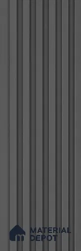 Grey Plain Colour Look Charcoal Louver/Panel 9.5 ft x 4.9 inch - 10 mm | Ideal for Feature Wall, Living Room, Bedroom, Home, TV Unit | PN 07077