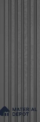 Dark Grey Patterned Look PN 07078 9.5 ft x 4.9 inch Charcoal Panel - 10 mm | Suitable for Feature Wall, TV Unit & Living Room | Width is Subjected to 5% Variation