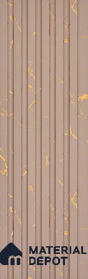 Brown Wooden Look Charcoal Louver/Panel 10 ft x 5 inch - 6 mm | Ideal for Feature Wall, Living Room, Bedroom, Home, TV Unit | PN 07084