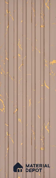 Brown Wooden Look Charcoal Louver/Panel 10 ft x 5 inch - 6 mm | Ideal for Feature Wall, Living Room, Bedroom, Home, TV Unit | PN 07084