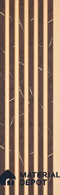 Cappucino Brown Marble Look PN 07086 10 ft x 4.9 inch Charcoal Panel - 6 mm | Suitable for Feature Wall, TV Unit & Living Room | Width is Subjected to 5% Variation