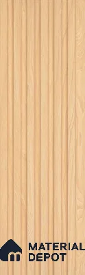 Beige Wooden Look Charcoal Louver/Panel 10 ft x 5 inch - 6 mm | Ideal for Feature Wall, Living Room, Bedroom, Home, TV Unit | PN 07097