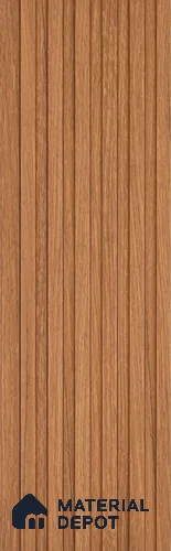 Brown Wooden Look Charcoal Louver/Panel 10 ft x 5 inch - 6 mm | Ideal for Feature Wall, Living Room, Bedroom, Home, TV Unit | PN 07098