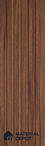 Brown Wooden Look Charcoal Louver/Panel 10 ft x 5 inch - 6 mm | Ideal for Feature Wall, Living Room, Bedroom, Home, TV Unit | PN 07100