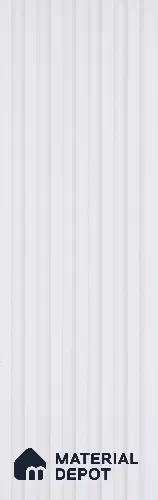 White Plain Colour Look Charcoal Louver/Panel 9.5 ft x 4.7 inch - 11 mm | Ideal for Feature Wall, Living Room, Bedroom, Home, TV Unit | PN 07168
