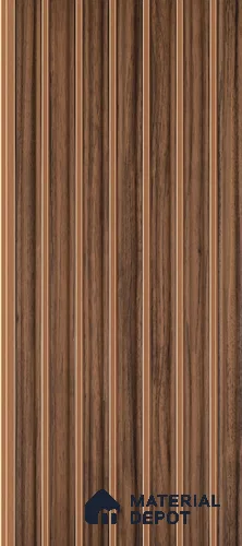 PN 07373 Wood Look Louver 8 ft x 0.8 ft Texture Finish  - 10 mm | Suitable for Feature Wall, TV Unit & Living Room