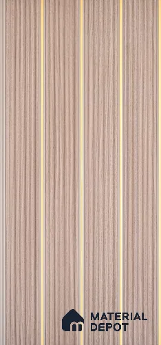 PN 07377 Marble Look Louver 8 ft x 0.8 ft Texture Finish  - 10 mm | Suitable for Feature Wall, TV Unit & Living Room