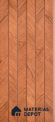 PN 07379 Marble Look Louver 8 ft x 0.8 ft Texture Finish  - 10 mm | Suitable for Feature Wall, TV Unit & Living Room