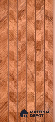 PN 07379 Marble Look Louver 8 ft x 0.8 ft Texture Finish  - 10 mm | Suitable for Feature Wall, TV Unit & Living Room