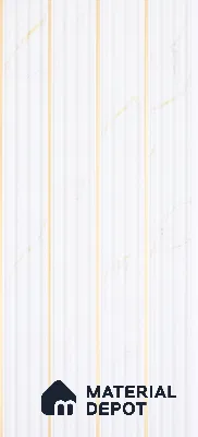 Frosty White Marble Look PN 07386 8 ft x 9.6 inch PVC Panel - 10 mm | Suitable for Living Room, Bedroom & Office | Width is Subjected to 5% Variation