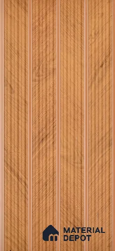 PN 07391 Wood Look Louver 8 ft x 0.8 ft Texture Finish  - 10 mm | Suitable for Feature Wall, TV Unit & Living Room