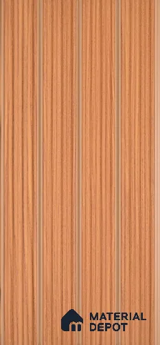PN 07399 Wood Look Louver 8 ft x 0.8 ft Texture Finish - 10 mm | Suitable for Feature Wall, TV Unit & Living Room