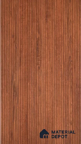 PN 07407 Wood Look Louver 8 ft x 1 ft Texture Finish  - 10 mm | Suitable for Feature Wall, TV Unit & Living Room