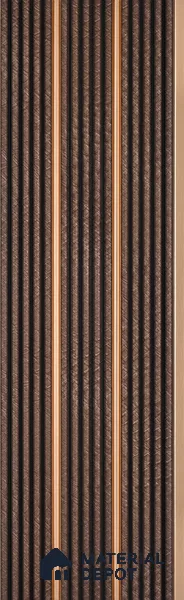Cappucino Brown Patterned Look PN 07446 8 ft x 4.8 inch PVC Panel - 10 mm | Suitable for Living Room, Bedroom & Office | Width is Subjected to 5% Variation