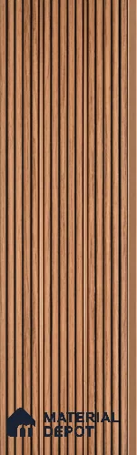 PN 07449 Wood Look Louver 8 ft x 0.4 ft Texture Finish - 10 mm | Suitable for Feature Wall, TV Unit & Living Room